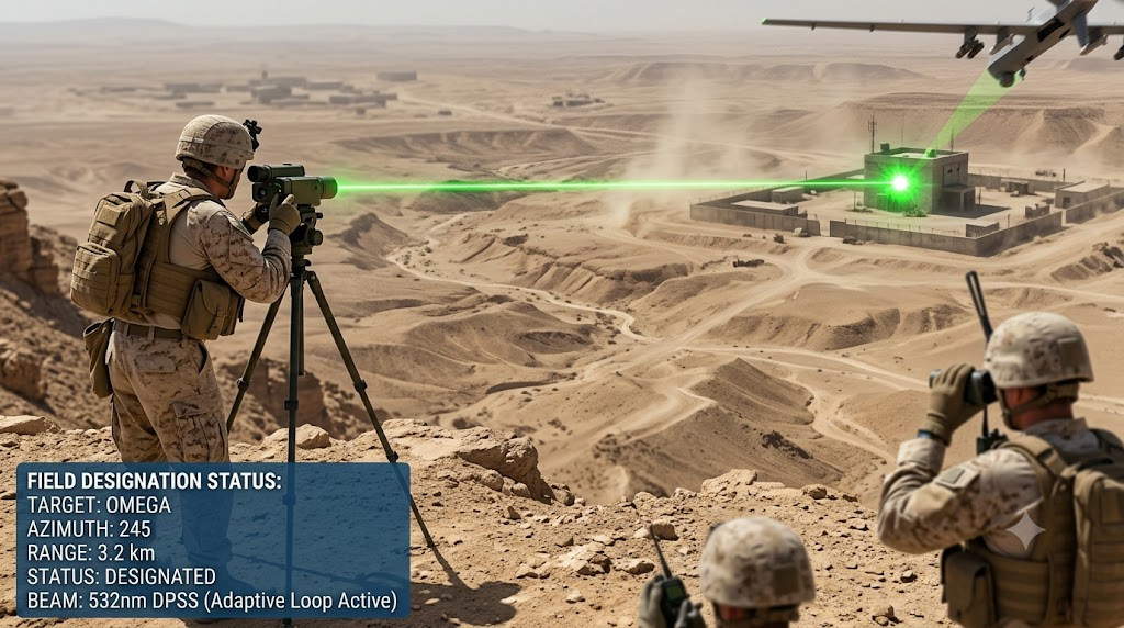 Laser designating target