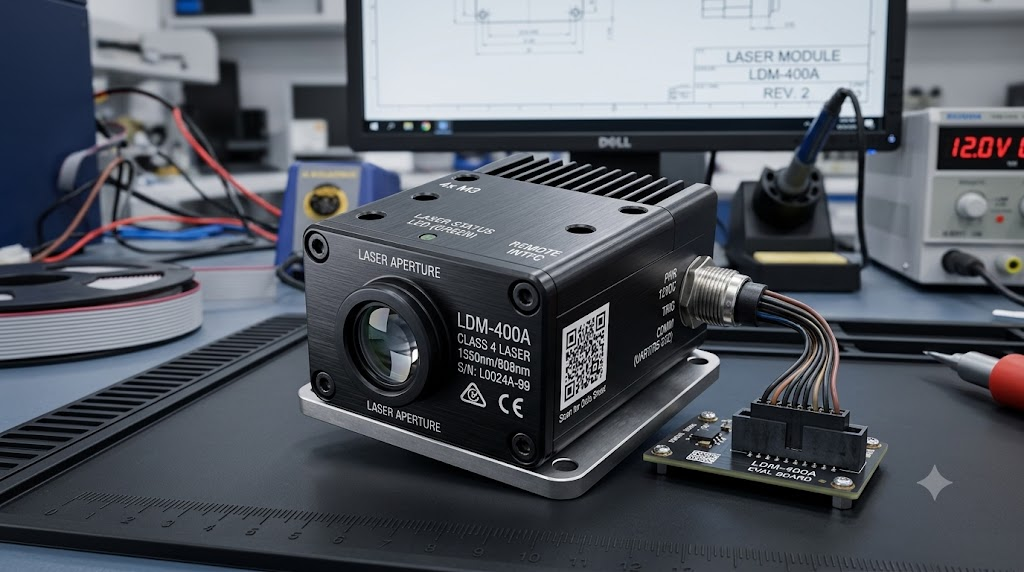 Compact OEM laser designator module
