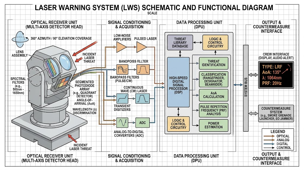 Laser Warning System schematic
